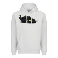 Dove Grey spooky halloween jdm s14 silvia 240sx black cat illustrated t shirt Premium Hoodie - trangStudio