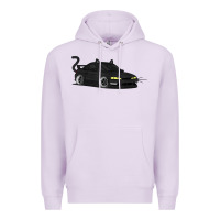 Lilac spooky halloween jdm s14 silvia 240sx black cat illustrated t shirt Premium Hoodie - trangStudio