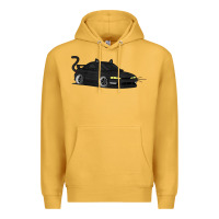 Mustard spooky halloween jdm s14 silvia 240sx black cat illustrated t shirt Premium Hoodie - trangStudio