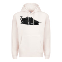 Pale Pink spooky halloween jdm s14 silvia 240sx black cat illustrated t shirt Premium Hoodie - trangStudio