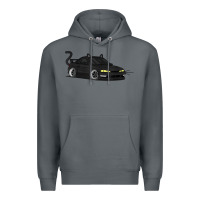 Rock spooky halloween jdm s14 silvia 240sx black cat illustrated t shirt Premium Hoodie - trangStudio