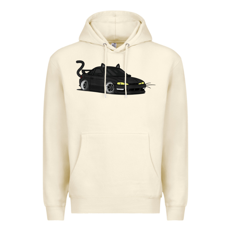 Spooky Halloween Jdm S14 Silvia 240sx Black Cat Illustrated T Shirt Premium Hoodie by trangStudio | Teevron