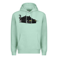 Seafoam spooky halloween jdm s14 silvia 240sx black cat illustrated t shirt Premium Hoodie - trangStudio