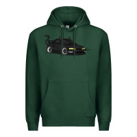 Sports Green spooky halloween jdm s14 silvia 240sx black cat illustrated t shirt Premium Hoodie - trangStudio