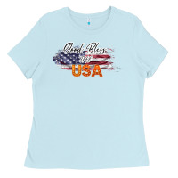 Baby Blue God Bless The USA Ladies Tee - Bettercallsaul