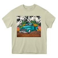 Mossy western farm truck cactus and sunflowers Heavy Core Tee - Jasminsmagicworld