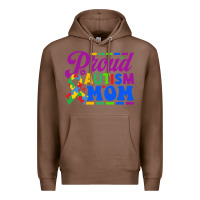 Chestnut Proud Autism Mom Premium Hoodie - CowhideDigitalArt