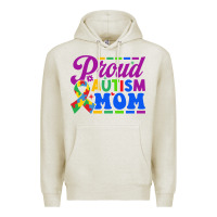 Oatmeal Heather Proud Autism Mom Premium Hoodie - CowhideDigitalArt