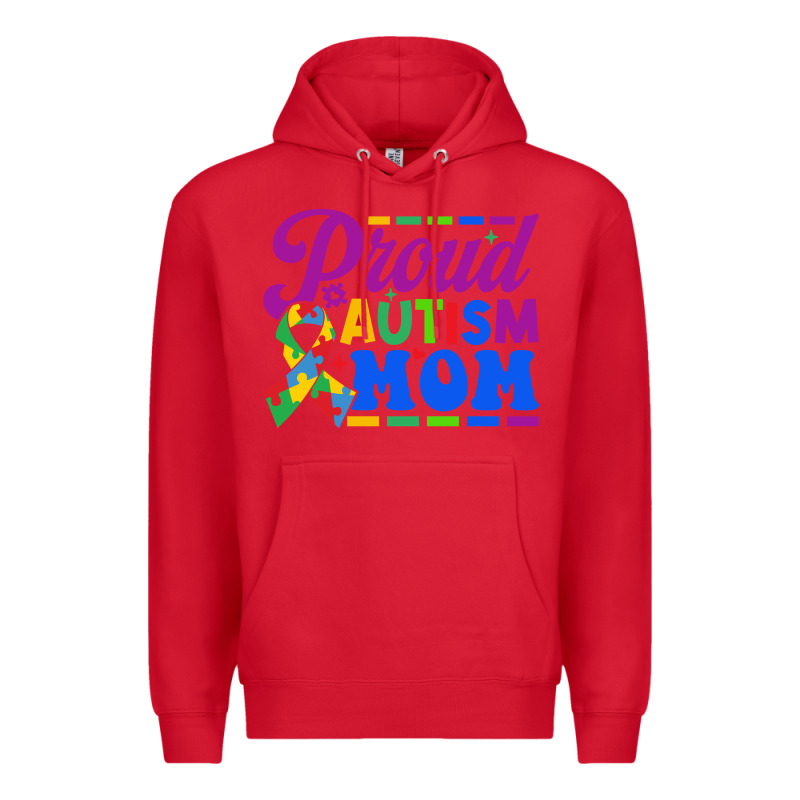 Proud Autism Mom Premium Hoodie by CowhideDigitalArt | Teevron