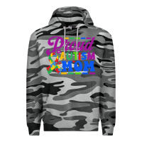 Slate Camo Proud Autism Mom Premium Hoodie - CowhideDigitalArt