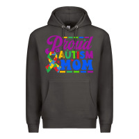 Smoke Proud Autism Mom Premium Hoodie - CowhideDigitalArt