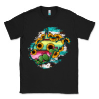 Black west virginia map sunflower cactus serape Classic Tee - RanaPortraitStore