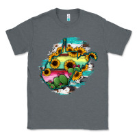 Charcoal Heather west virginia map sunflower cactus serape Classic Tee - RanaPortraitStore