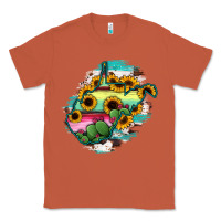 Copper west virginia map sunflower cactus serape Classic Tee - RanaPortraitStore