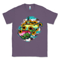 Lavender west virginia map sunflower cactus serape Classic Tee - RanaPortraitStore