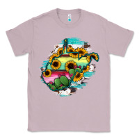 Lilac west virginia map sunflower cactus serape Classic Tee - RanaPortraitStore