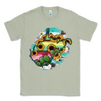 Matcha west virginia map sunflower cactus serape Classic Tee - RanaPortraitStore