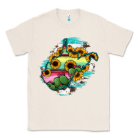 Natural west virginia map sunflower cactus serape Classic Tee - RanaPortraitStore