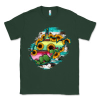 West Virginia Map Sunflower Cactus Serape Classic Tee | Teevron
