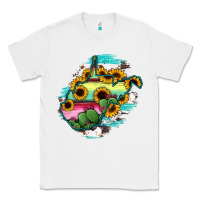 White west virginia map sunflower cactus serape Classic Tee - RanaPortraitStore