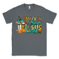 Charcoal Heather Pumpkin spice and Jesus Christ Classic Tee - RanaPortraitStore