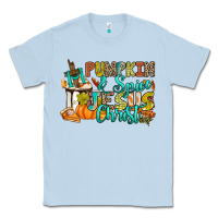 Dusty Blue Pumpkin spice and Jesus Christ Classic Tee - RanaPortraitStore