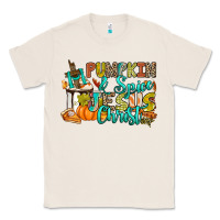 Natural Pumpkin spice and Jesus Christ Classic Tee - RanaPortraitStore