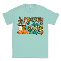 Seafoam Pumpkin spice and Jesus Christ Classic Tee - RanaPortraitStore
