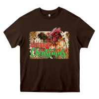 Chocolate Brown merry christmas Heavy Core Tee - JahusDesignShop