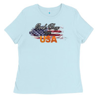 Baby Blue God Bless The USA Ladies Tee - Bettercallsaul