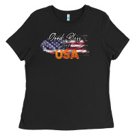 Black God Bless The USA Ladies Tee - Bettercallsaul