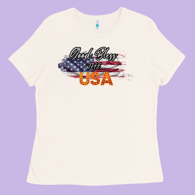 God Bless The Usa Ladies Tee Designed By Bettercallsaul