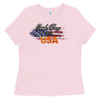 Bubblegum Pink God Bless The USA Ladies Tee - Bettercallsaul