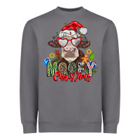 Storm Mooey Christmas Heavyweight Sweatshirt - CowhideDigitalArt