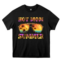 Black hot mom summer Heavy Core Tee - BarkalooDesign