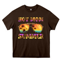 Chocolate Brown hot mom summer Heavy Core Tee - BarkalooDesign