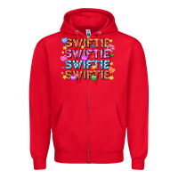 Red Swiftie Swiftie Valentines Zipper Hoodie - CowhideDigitalArt