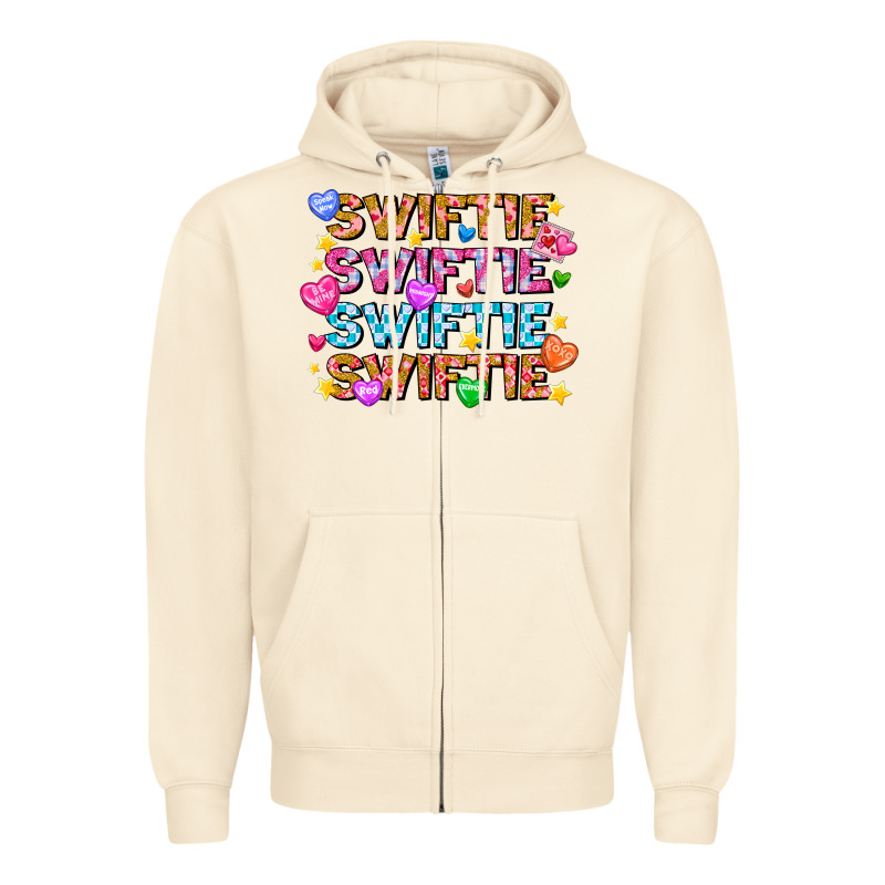 Swiftie Swiftie Valentines Zipper Hoodie by CowhideDigitalArt | Teevron