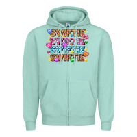 Seafoam Swiftie Swiftie Valentines Zipper Hoodie - CowhideDigitalArt