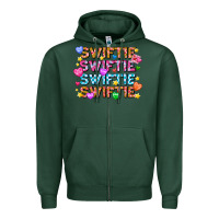 Sports Green Swiftie Swiftie Valentines Zipper Hoodie - CowhideDigitalArt