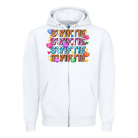 White Swiftie Swiftie Valentines Zipper Hoodie - CowhideDigitalArt