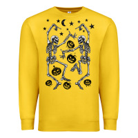 Lemon halloween dancing skeletons Premium Sweatshirt - BarkalooDesign