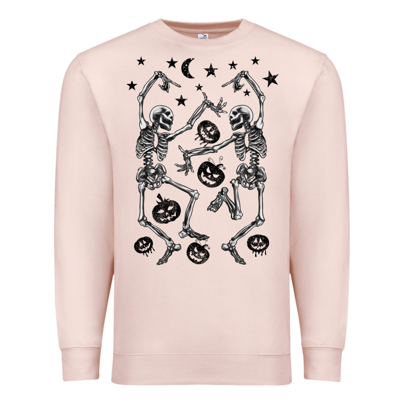 Halloween Dancing Skeletons Premium Sweatshirt by BarkalooDesign | Teevron