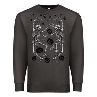 Smoke halloween dancing skeletons Premium Sweatshirt - BarkalooDesign