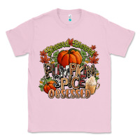 Bubblegum Pink Stressed blessed pumpkin spice obsessed Fall Classic Tee - NancyCooperArtShop
