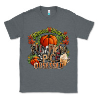 Charcoal Heather Stressed blessed pumpkin spice obsessed Fall Classic Tee - NancyCooperArtShop