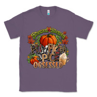 Lavender Stressed blessed pumpkin spice obsessed Fall Classic Tee - NancyCooperArtShop