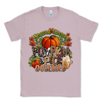 Lilac Stressed blessed pumpkin spice obsessed Fall Classic Tee - NancyCooperArtShop