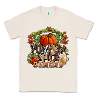 Natural Stressed blessed pumpkin spice obsessed Fall Classic Tee - NancyCooperArtShop
