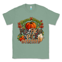 Sage Stressed blessed pumpkin spice obsessed Fall Classic Tee - NancyCooperArtShop